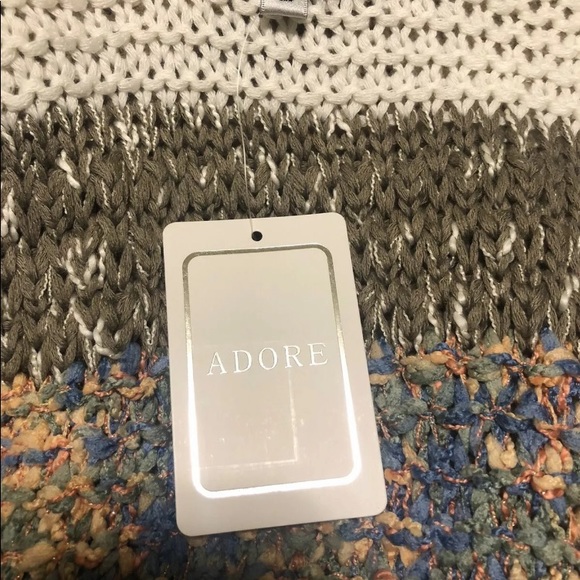 Adore Multicolour Fringe Knit Vest Size Small - Picture 5 of 6